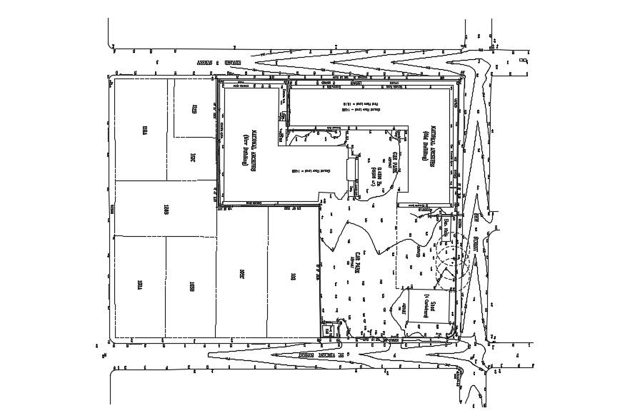 2D CAD Drawing Layout Plan Of Plotting AutoCAD File Free Download