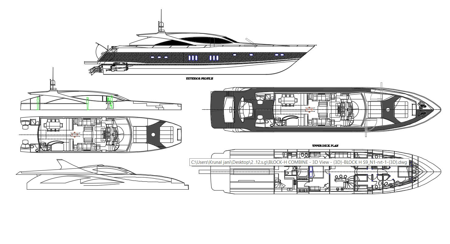 2D CAD Drawing Shipping Container Architecture Plans AutoCAD File
