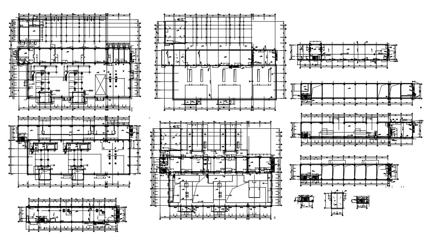 2D CAD File Working Drawing Of Commercial Building AutoCAD File