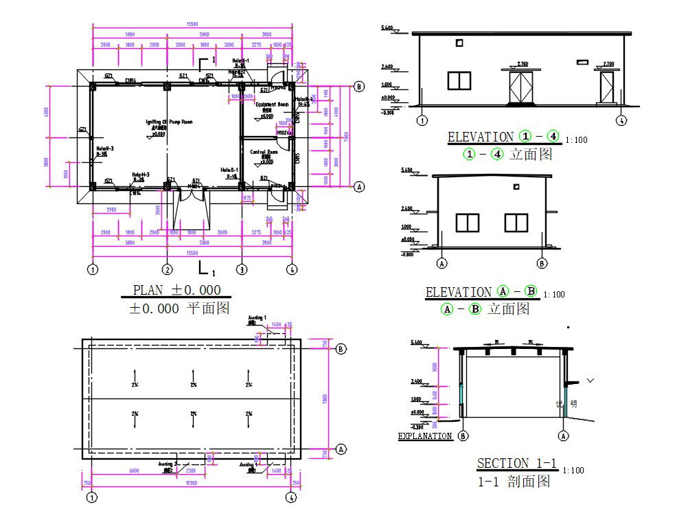 2D CAD Simple Room Floor Plan With Working Drawing AutoCAD File