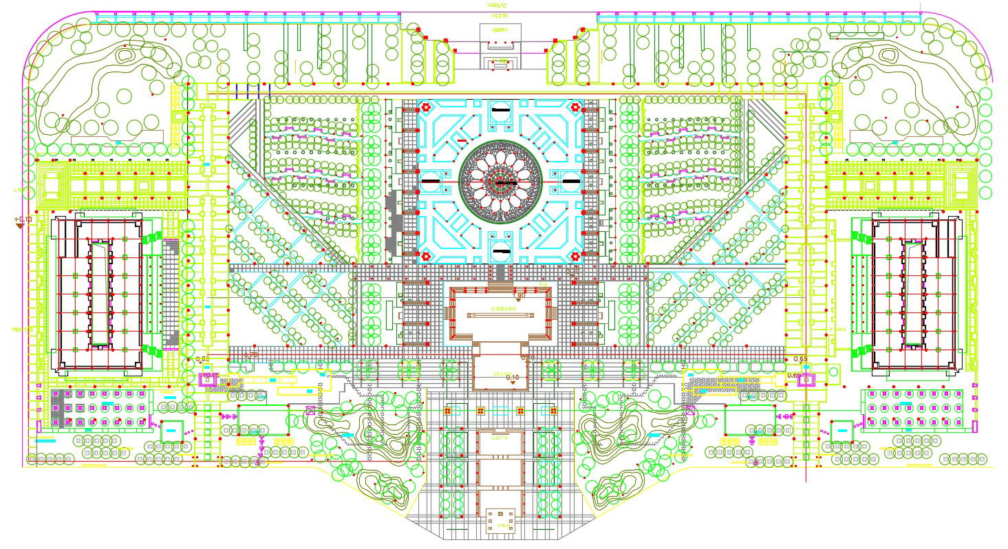 2D Drawing Of Master Plan Of Landscape Design AutoCAD File