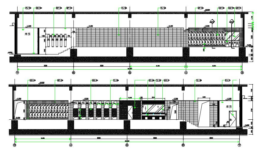 2D Drawing Wall Interior Detailing AutoCAD File Free
