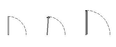 2D block of door design drawing with attributes