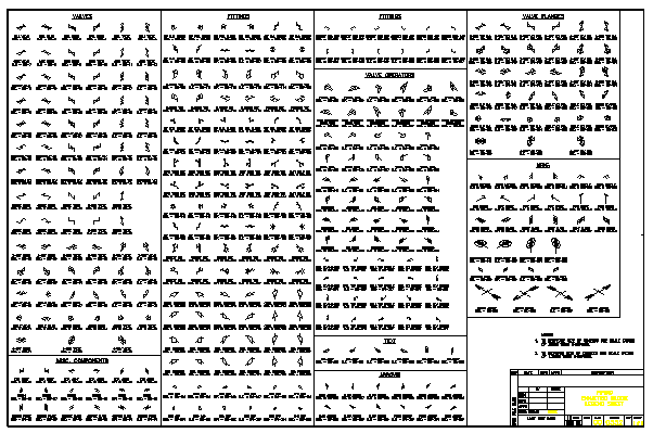 2D block of isometric drawing symbols design drawing