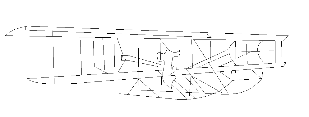 2D details of jet plane 