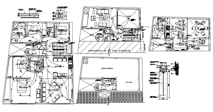 Villa Layout Plan In DWG File