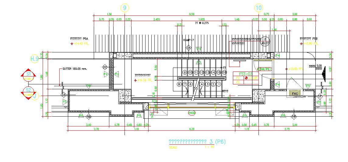 2D AutoCAD Drawing details of the staircase cut section details are given in this drawing file.Download the AutoCAD file now.