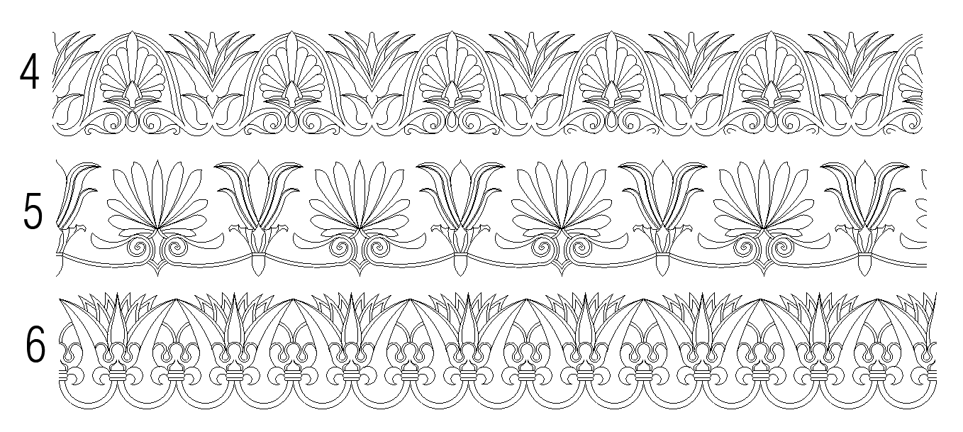 2D AutoCAD drawing file has the design of staircase rails. Download now.