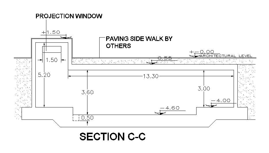 2D Auto cad DWG drawing file has the detail of fountain section. Download the 2D AutoCAD DWG drawing file.