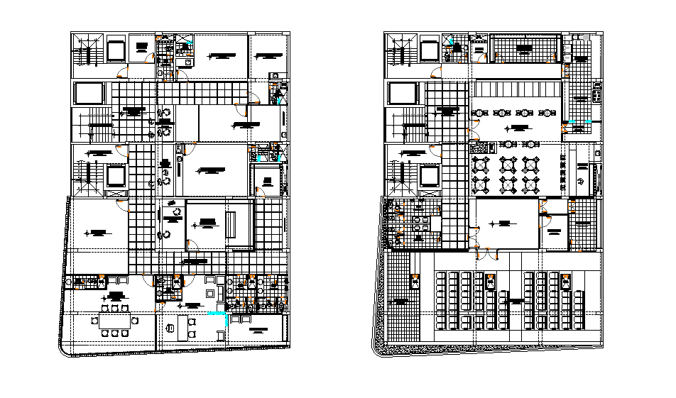 2D Autocad DWG drawing file has the detail of office plan.Download now.