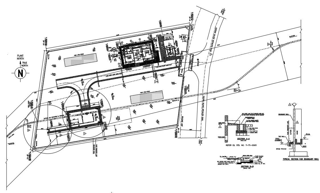 2D Autocad DWG drawing file has the plan plot for pipe line including boundary layout. Download the Autocad DWG drawing file.