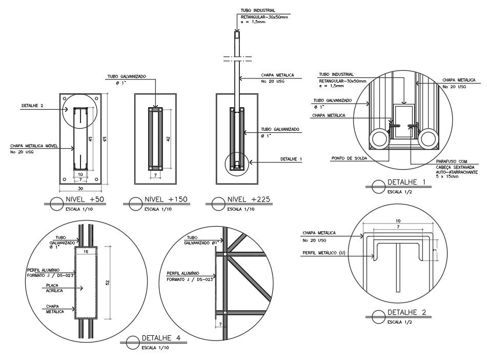 2D DWG CAD Drawing of the proposal for totem terminal drawing details are given.Download the AutoCAD 2D DWG file.