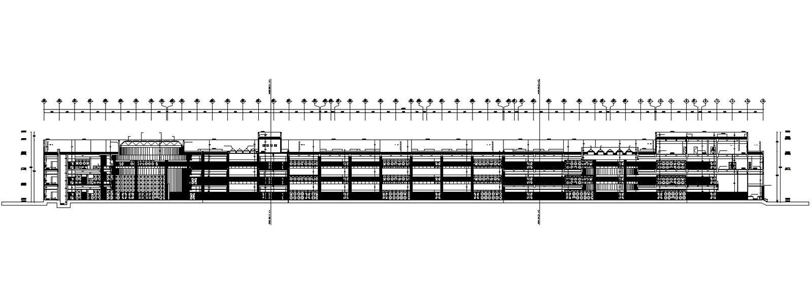 2D Drawing AutoCAD file of the typical elevation and section details of the office building.Download the AutoCAD DWG file.