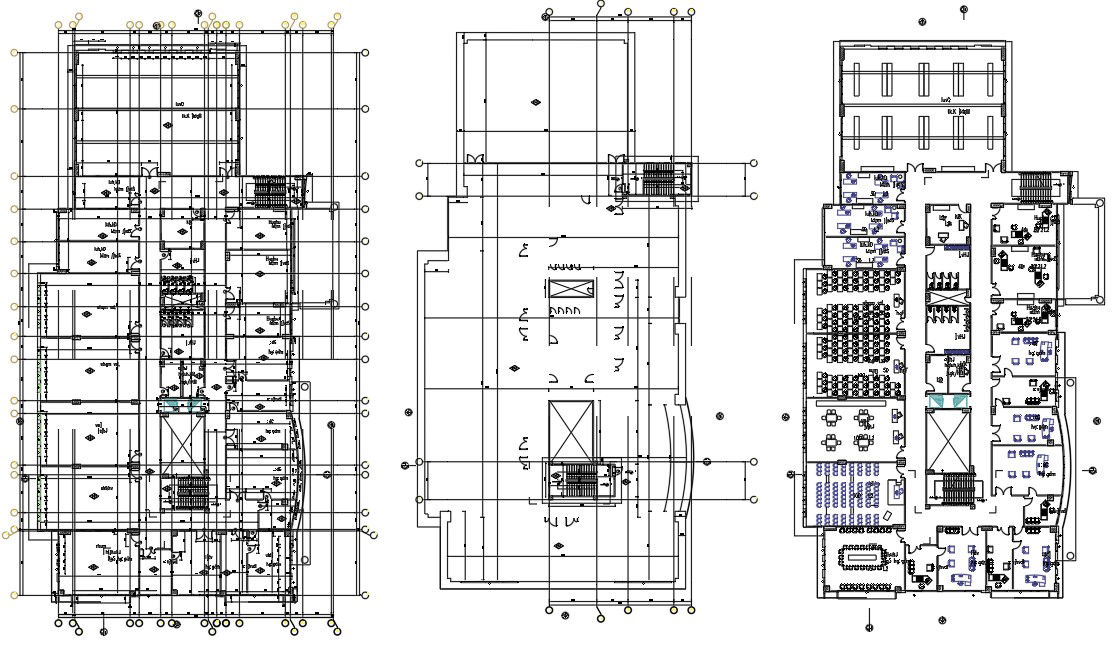 2D Drawing file of the college building work plan and section details are available. Download the AutoCAD 2D DWG file