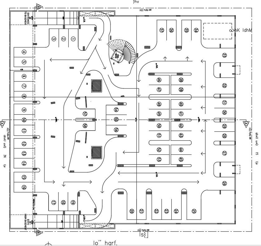 2D Electrical section in proposed show room Layout CAD Drawing In DWG File