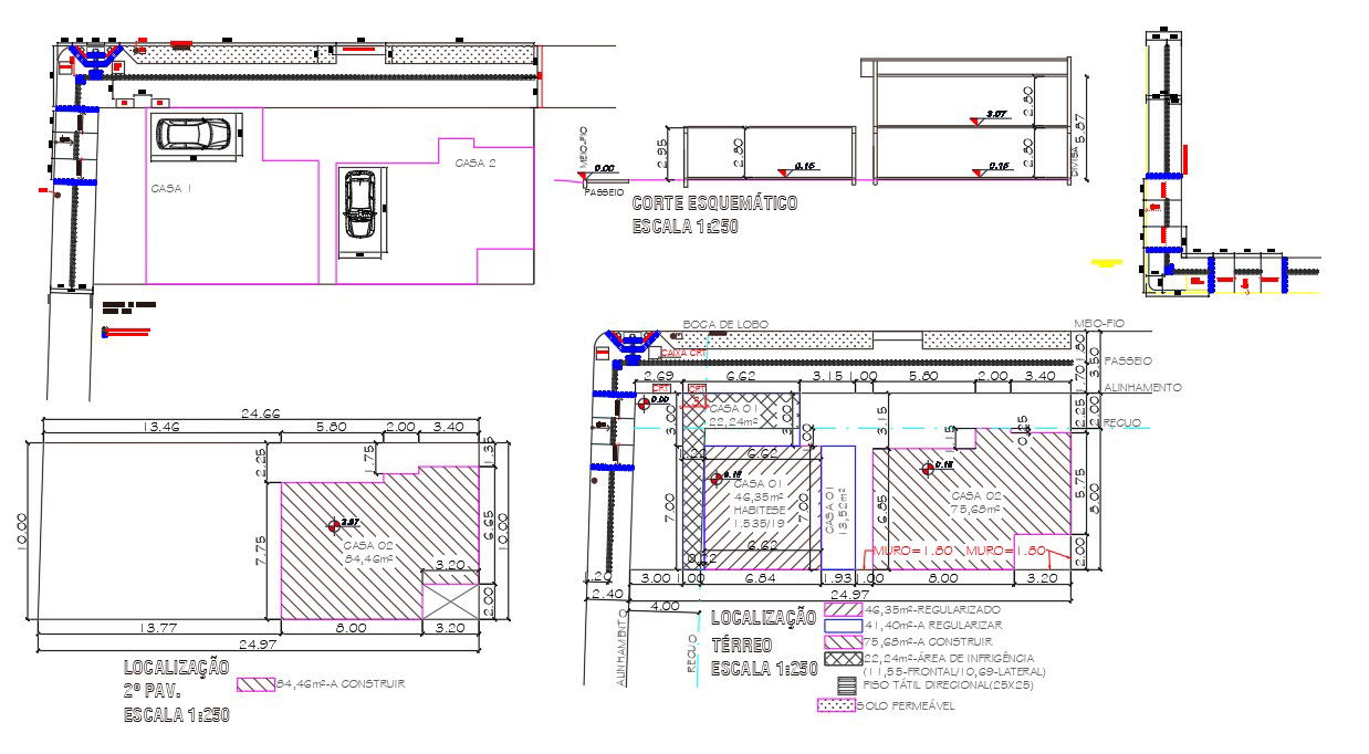 2D House Master Plan AutoCAD Drawing
