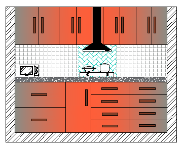 2D Modular kitchen AutoCAD File.