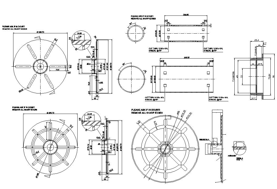 2D Sectional details of the Plastic Flange AutoCAD DWG drawing is given in this CAD file.Download the AutoCAD 2D DWG file.