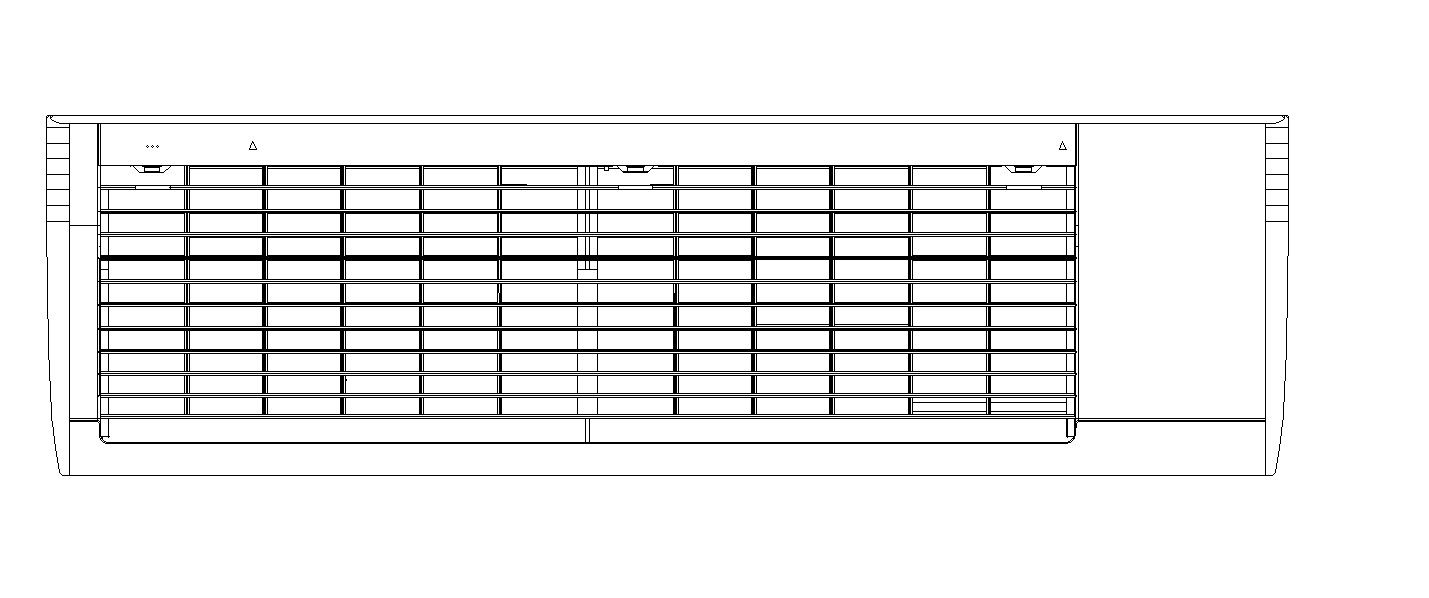 2D block of air conditioner in AutoCAD drawing, CAD file, dwg file