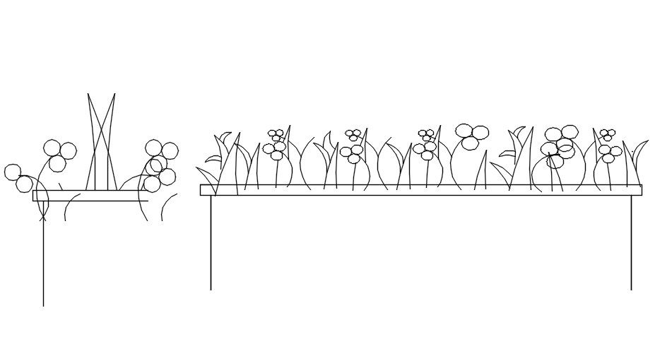 2D block of bushes in detail AutoCAD drawing, dwg file, CAD file