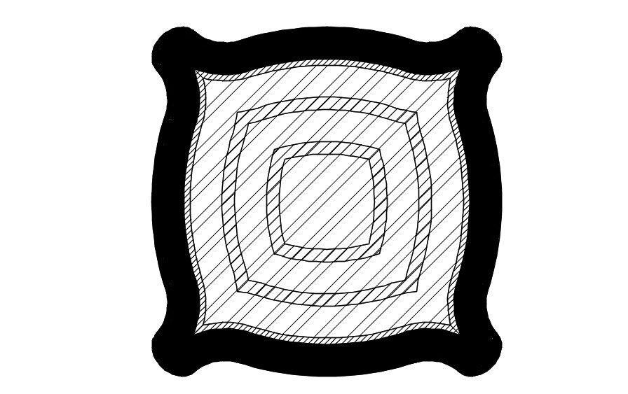 2D block of ceiling design, AutoCAD drawing, CAD file, dwg file