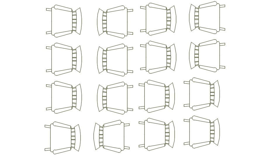 2D CAD Block of Single Chair Design in DWG AutoCAD File