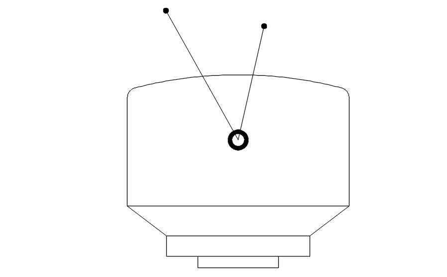 2D block of computer in AutoCAD drawing, dwg file, CAD file