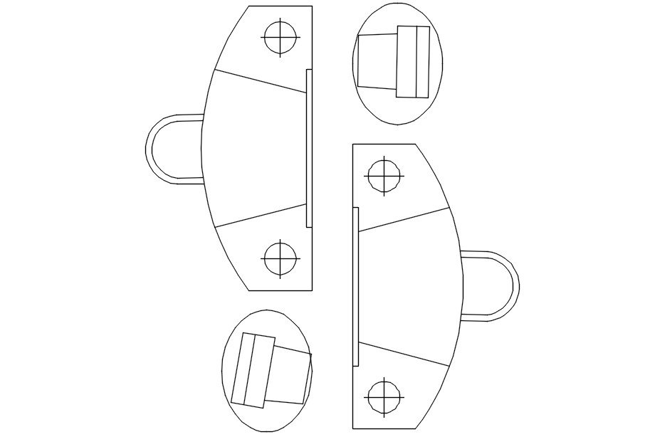 2D block of office desk in AutoCAD drawing, dwg file, CAD file