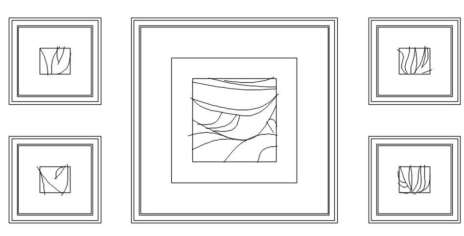 2D block of painting in AutoCAD drawing, dwg file, CAD file