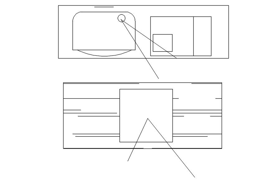 2D TV Panel Block for Interior Layout in AutoCAD Format