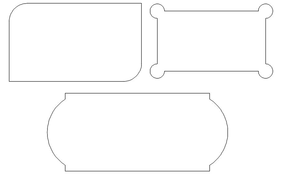 2D blocks of different shapes of table in AutoCAD drawing, dwg file, CAD file