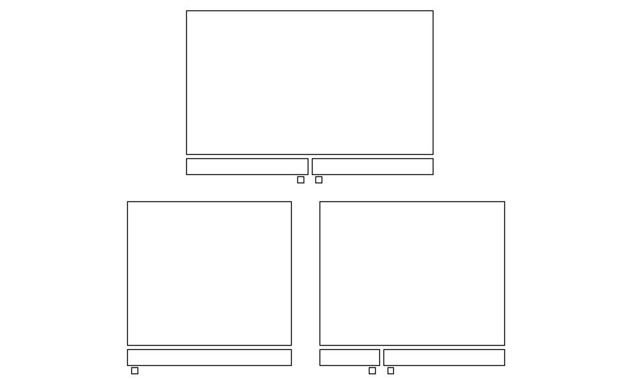 2D blocks of kitchen cabinets in AutoCAD drawing, dwg file, CAD file