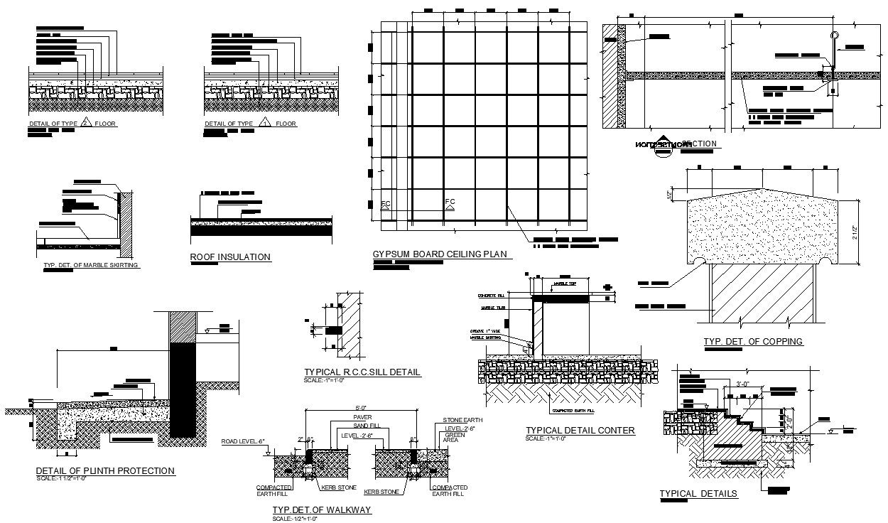 2D construction Drawing DWG File shows the full details of the construction work plan,Download Autocad File