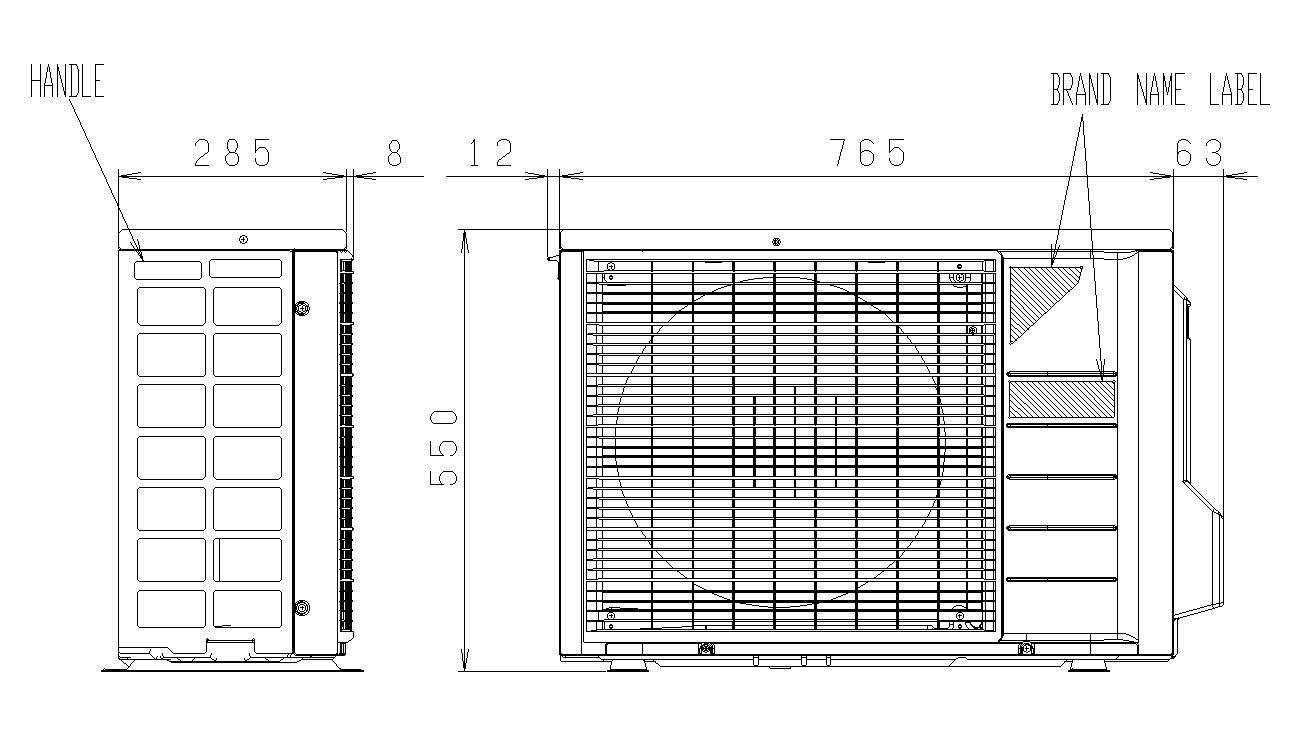 2D design of air conditioner compressor in detail AutoCAD drawing, CAD file, dwg file