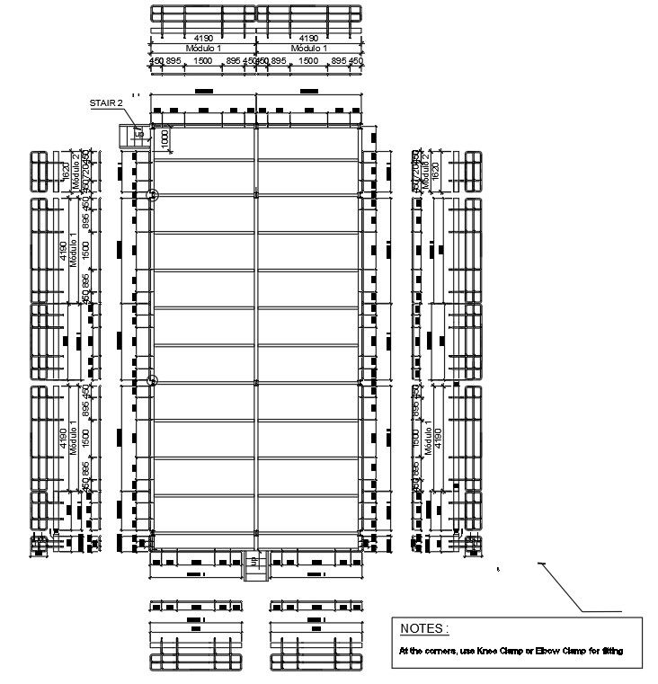 2D design of beam layout plan in AutoCAD drawing, CAD file, dwg file