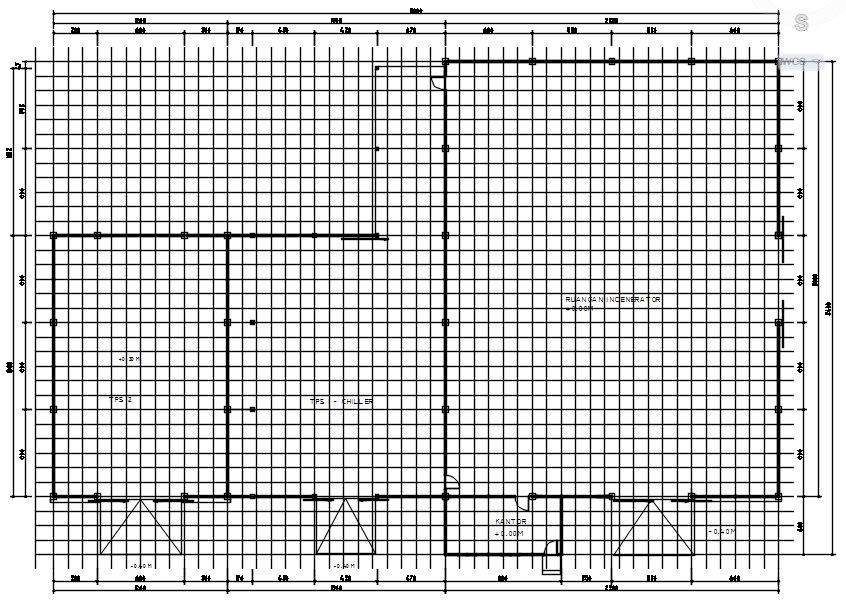 2D design of beam ring plan in AutoCAD drawing, CAD file, dwg file