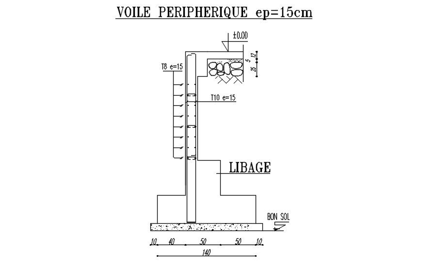 2D design of column reinforcement details in AutoCAD, CAD file, dwg file