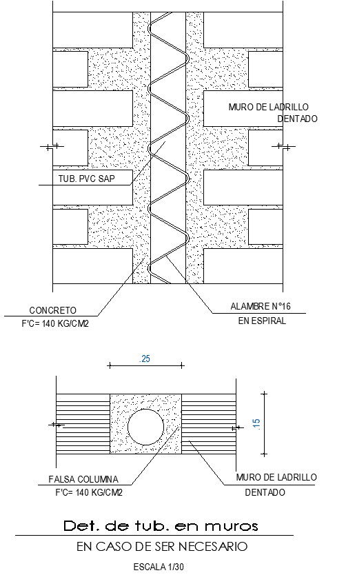 2D design of detail of drain crossing in AutoCAD drawing, CAD file, dwg file