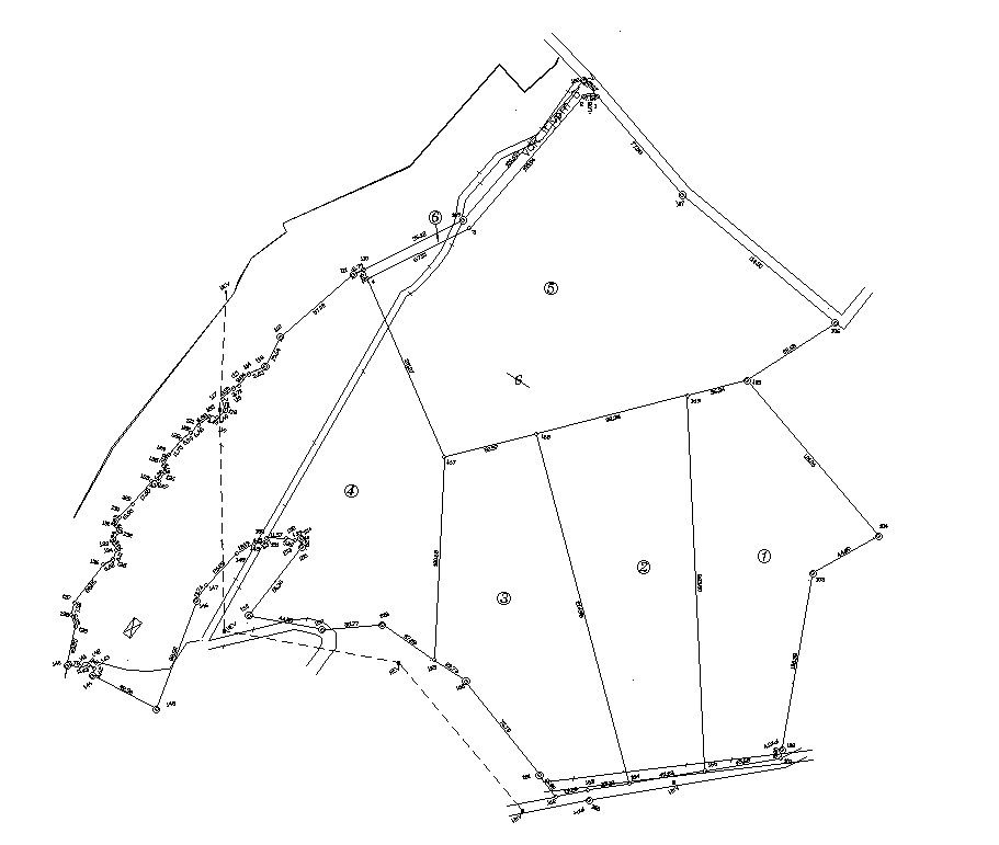 2D design of plot marking with detail AutoCAD drawing, CAD file, dwg file