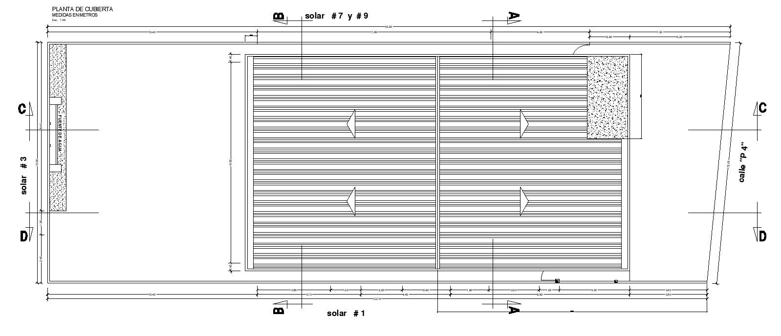 Detailed Roof Plan in AutoCAD 2D DWG Format for Architect
