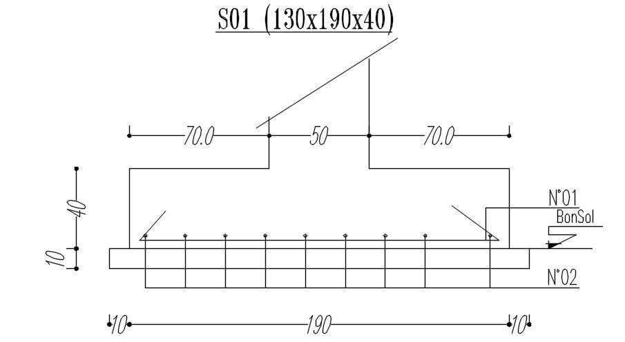 2D design of sole plate with details in AutoCAD drawing, CAD file, dwg file