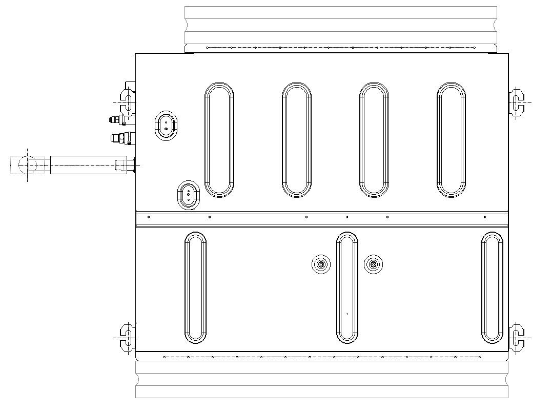 2D design of split system air conditioner in detail AutoCAD drawing, CAD file, dwg file