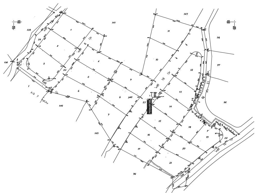 2D design of town planning, AutoCAD drawing, dwg file, CAD file