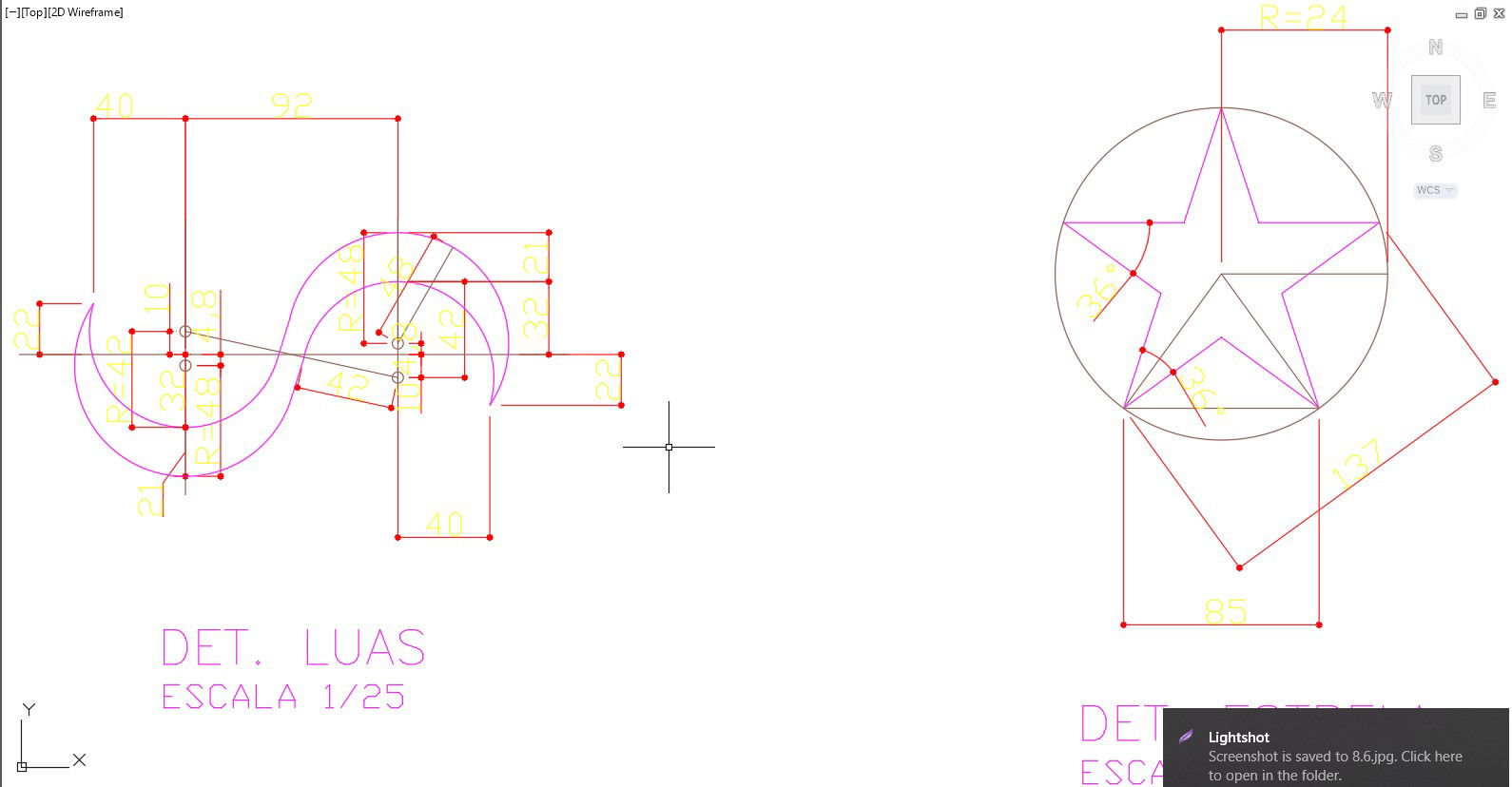 2D design of two different objects in AutoCAD drawing, CAD file, dwg file
