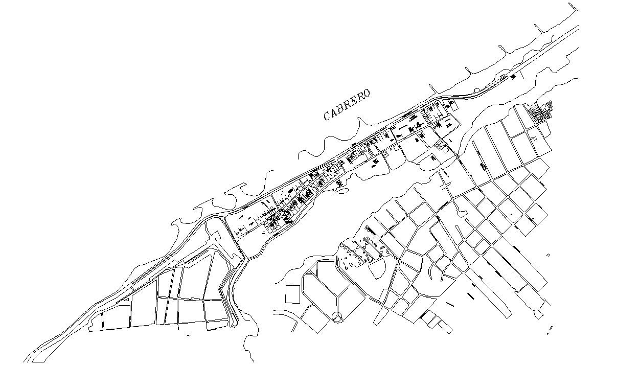 2D design of urban planning with detail AutoCAD drawing, CAD file, dwg file