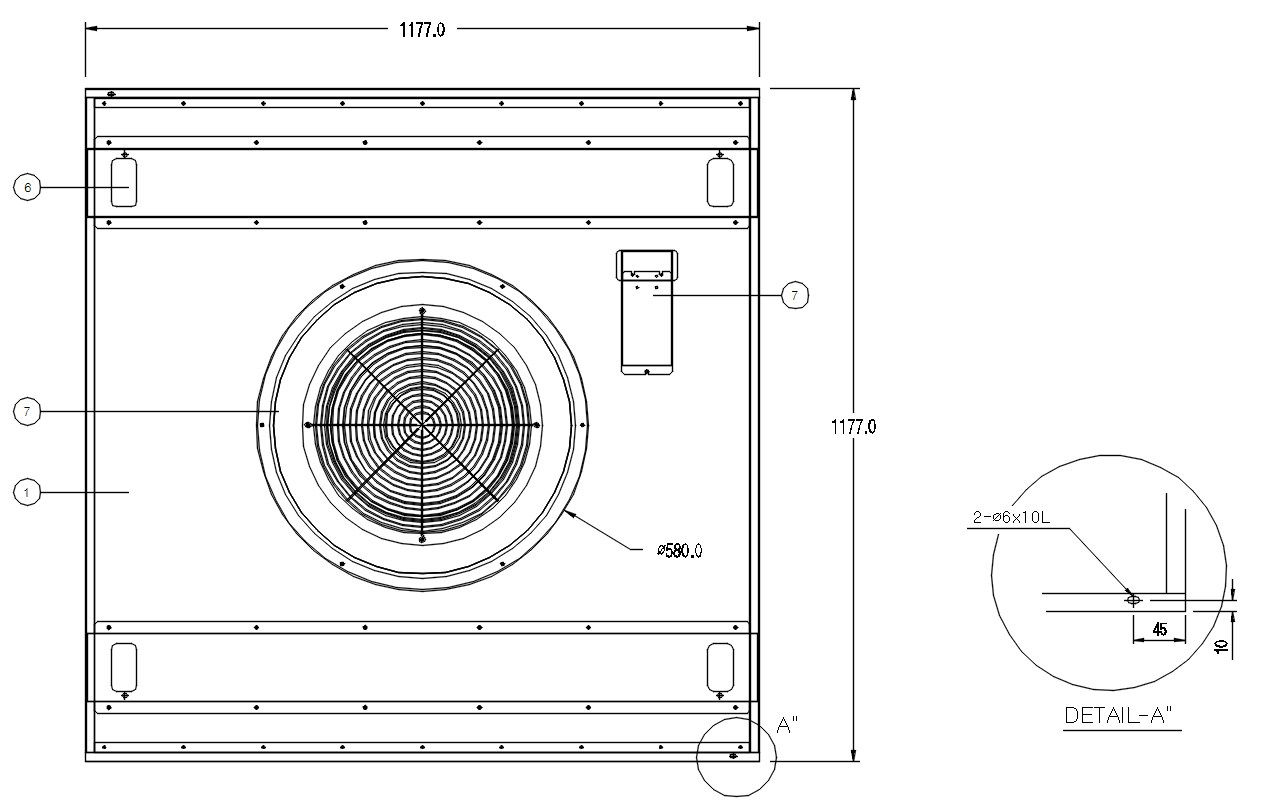 2D design of washing machine in AutoCAD drawing, CAD file, dwg file
