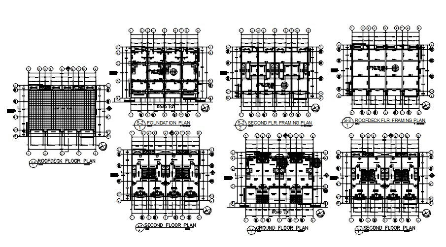 2D drawing of Different structural member design in AutoCAD, dwg file, CAD file