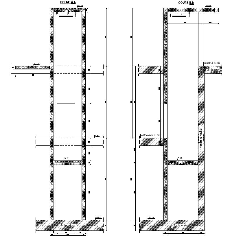 2D drawing of LIFT FORMWORK in detail AutoCAD design, dwg file, CAD file
