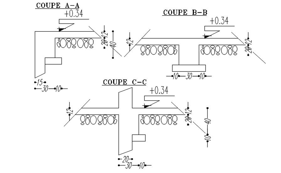 2D drawing of Structural batten plan structure design layout design in AutoCAD, CAD file, dwg file