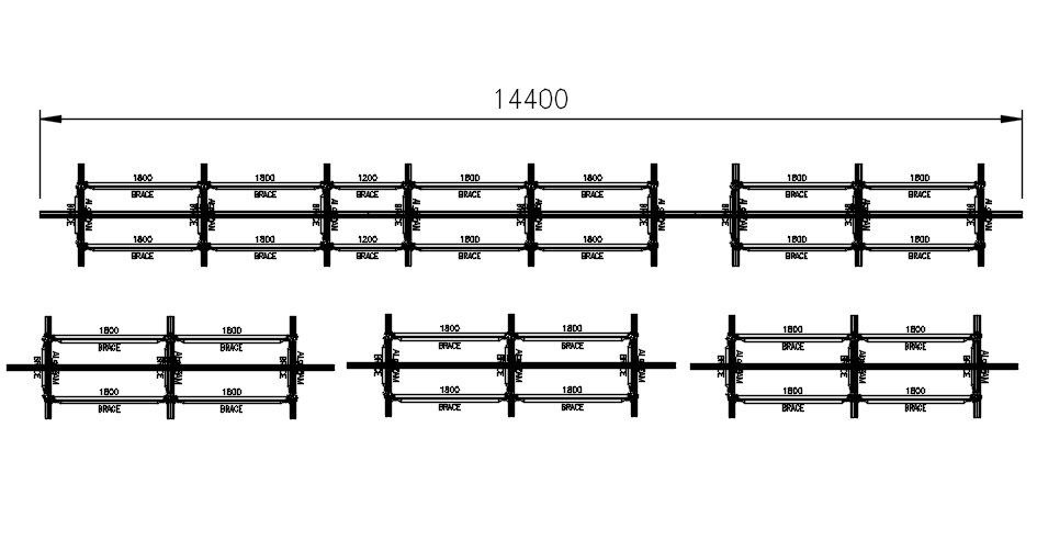 2D drawing of Surelock with brace in Detail, dwg file, CAD file
